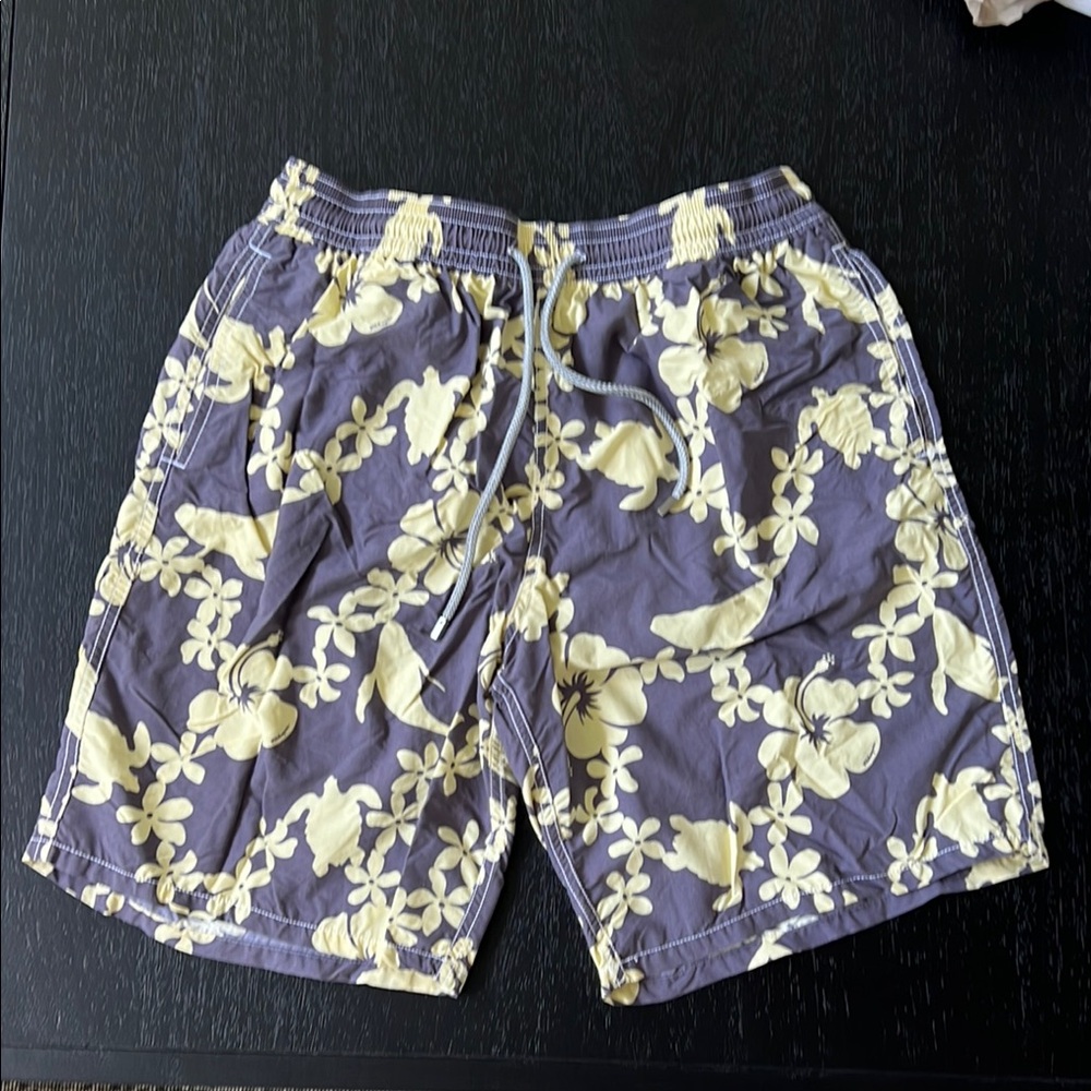 Vilebrequin Blue & Yellow Floral Swim Trunks